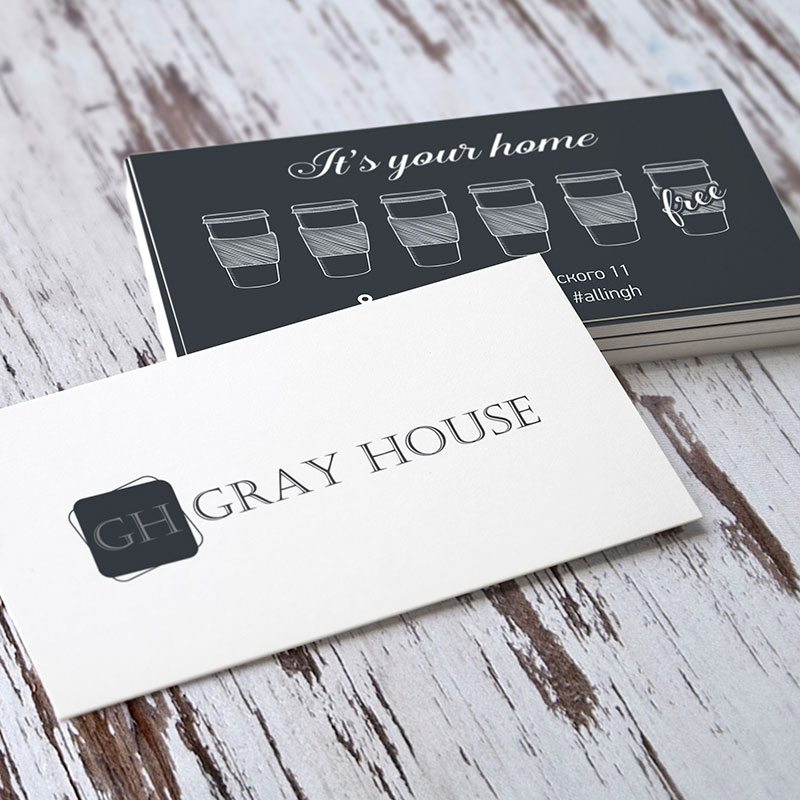 Визитные карточки Gray House